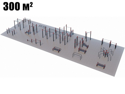 Оборудование для воркаута для Воркаут и ГТО 4-5 (30 х 10 м)