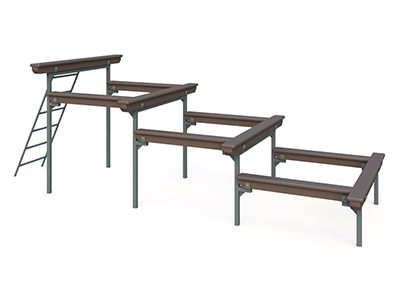 Полоса препятствий TORUDA Разрушенная лестница 4