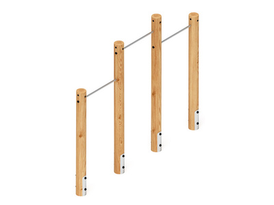 Тройной турник Лиственница Силач 1