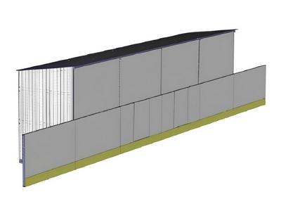 Антивандальный Бокс для штрафников и судей 4,9х1,5х2,6 м