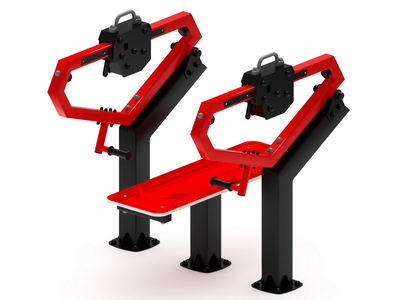 Уличный тренажер жим лежа Тренировка 13