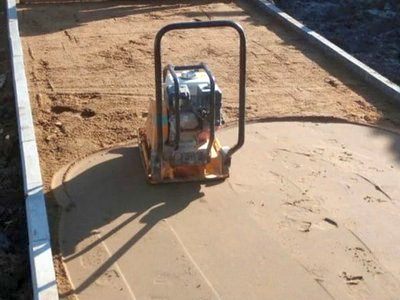 Подготовка сыпучего основания