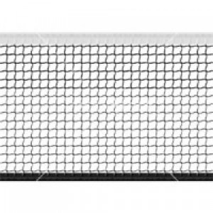 Сетка для большого тенниса Д=3,0мм яч 40*40 мм цв. Бел Раз. 1,07*12,8 м обш. с 4-х ст. верх лента 5 см ПП