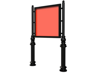 Уличный указатель чугунный Бенди 2