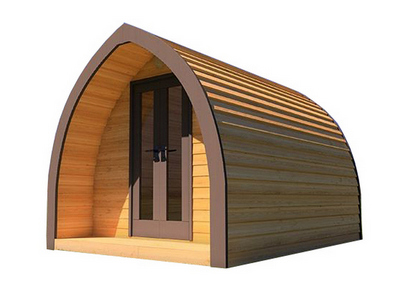 Домик для хранения инвентаря каркасного типа