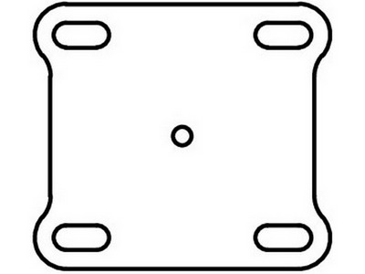 Фланец квадратный 170х170х6 мм
