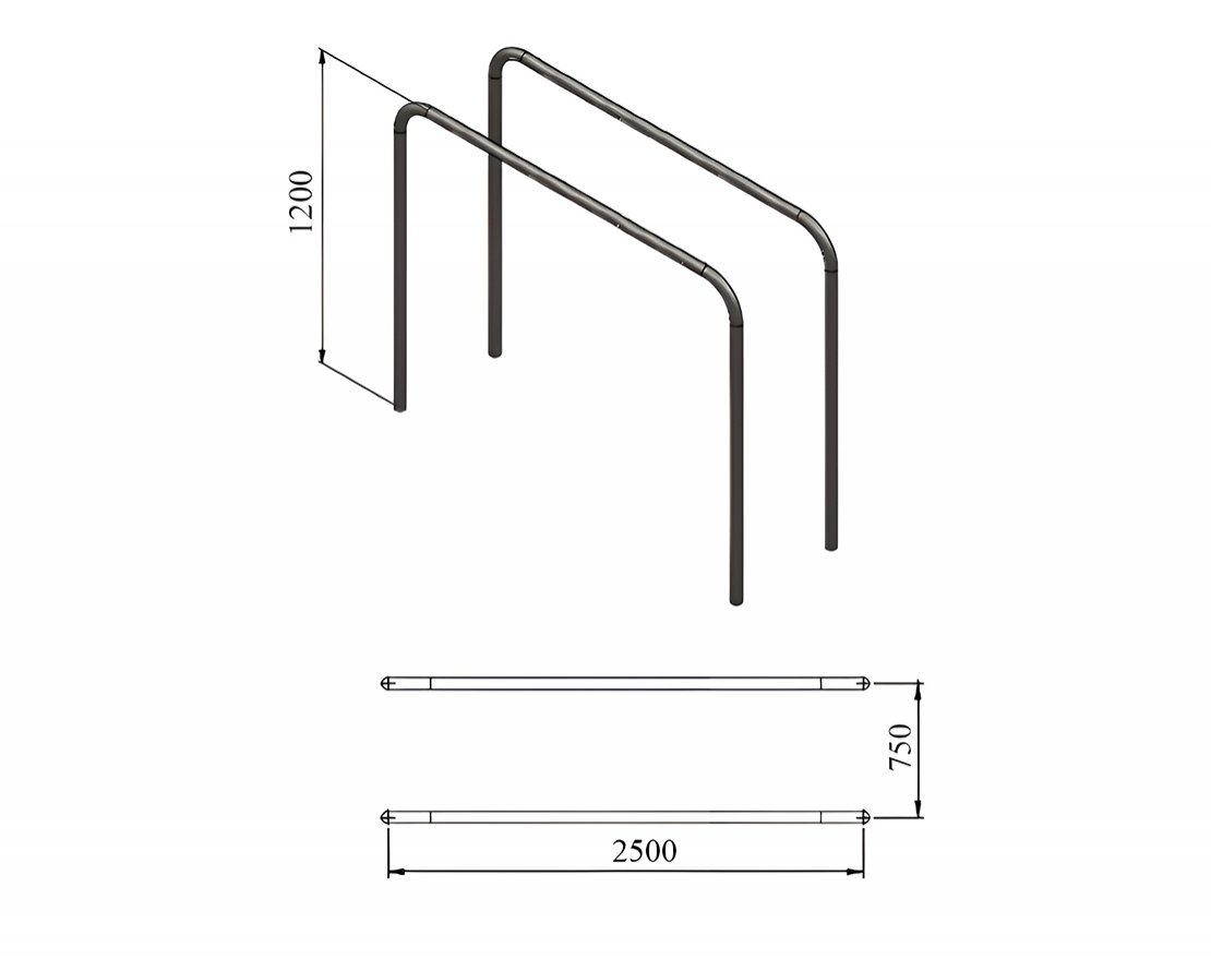 Брусья параллельные TORUDA 55 - вид 2