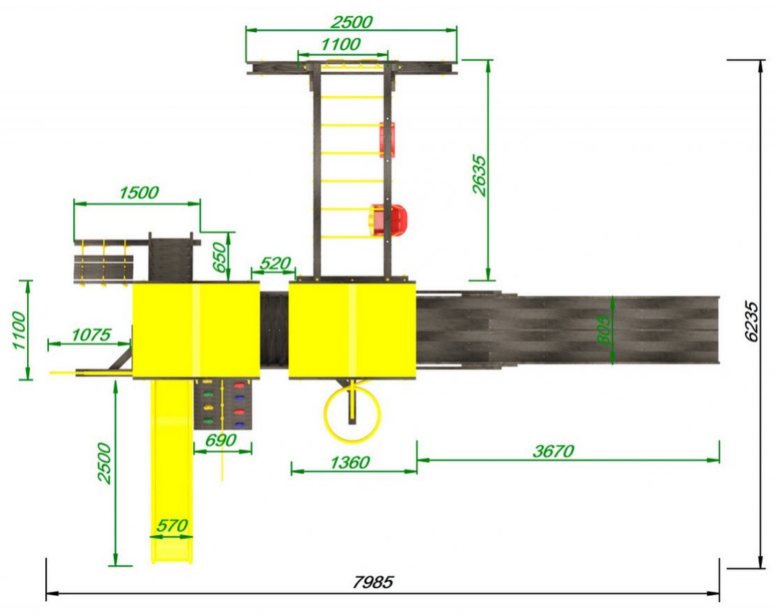 Детская площадка  Пикник Пацифик Light AllSeasons