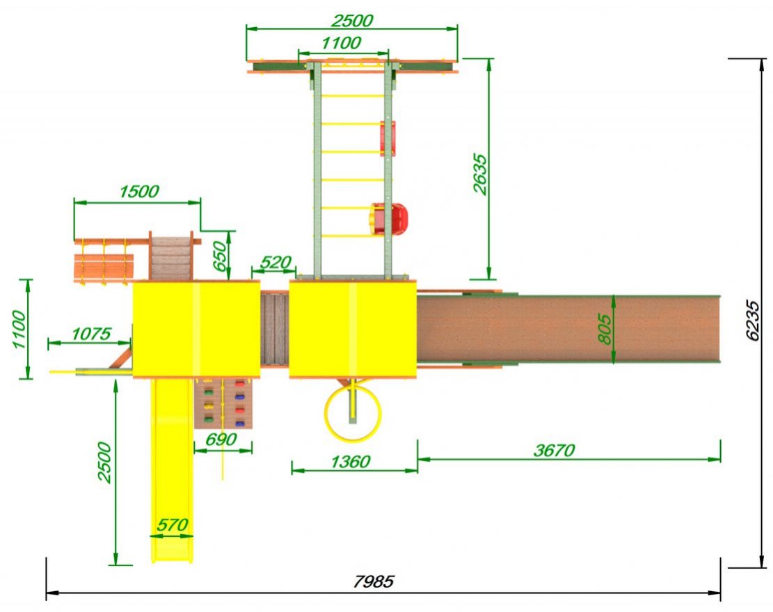 Детская площадка  Пикник Пацифик Light AllSeasons