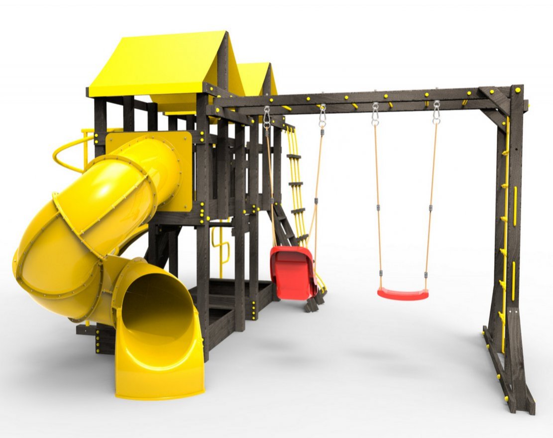 Детская площадка  Пикник Пацифик Light с винтовой трубой