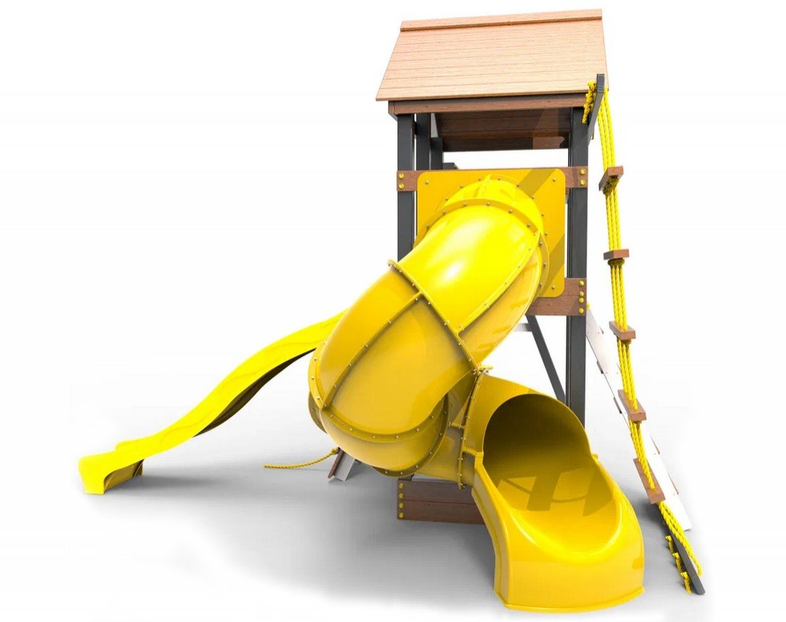 Уличный ДСК Сорбет Ваниль с винтовой трубой - вид 2