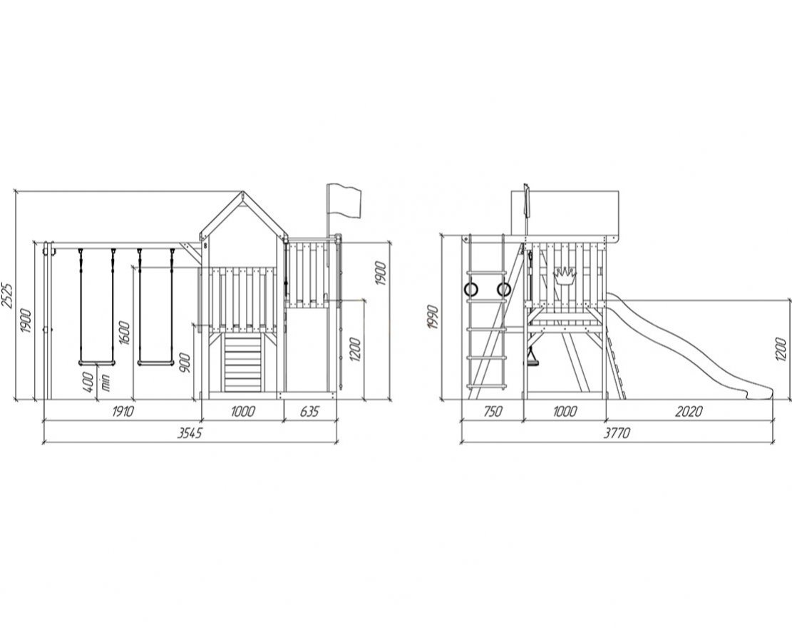 Детский игровой комплекс Савушка TooSun (Тусун) 3 Plus