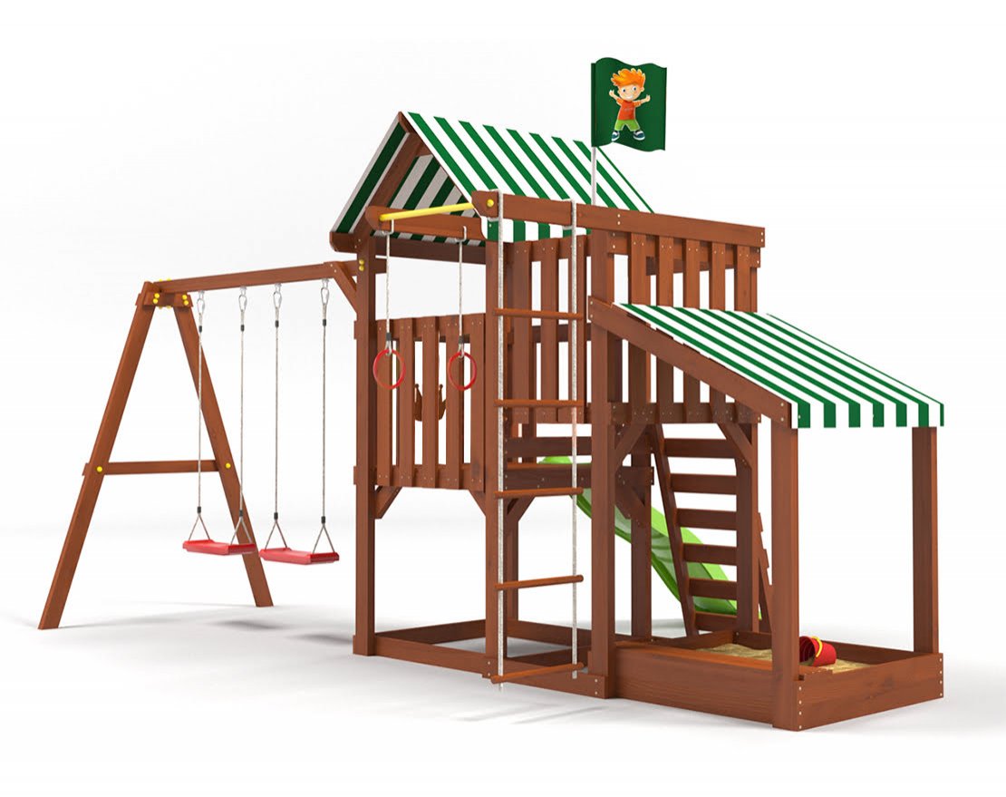 Детский игровой комплекс Савушка TooSun (Тусун) 3 с песочницей с крышей