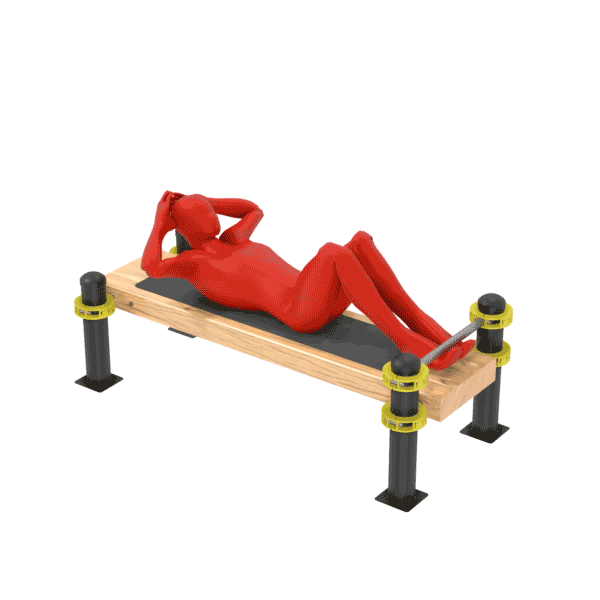 Гимнастическая скамья с фиксацией ступней YSK-10.1286 - вид 2