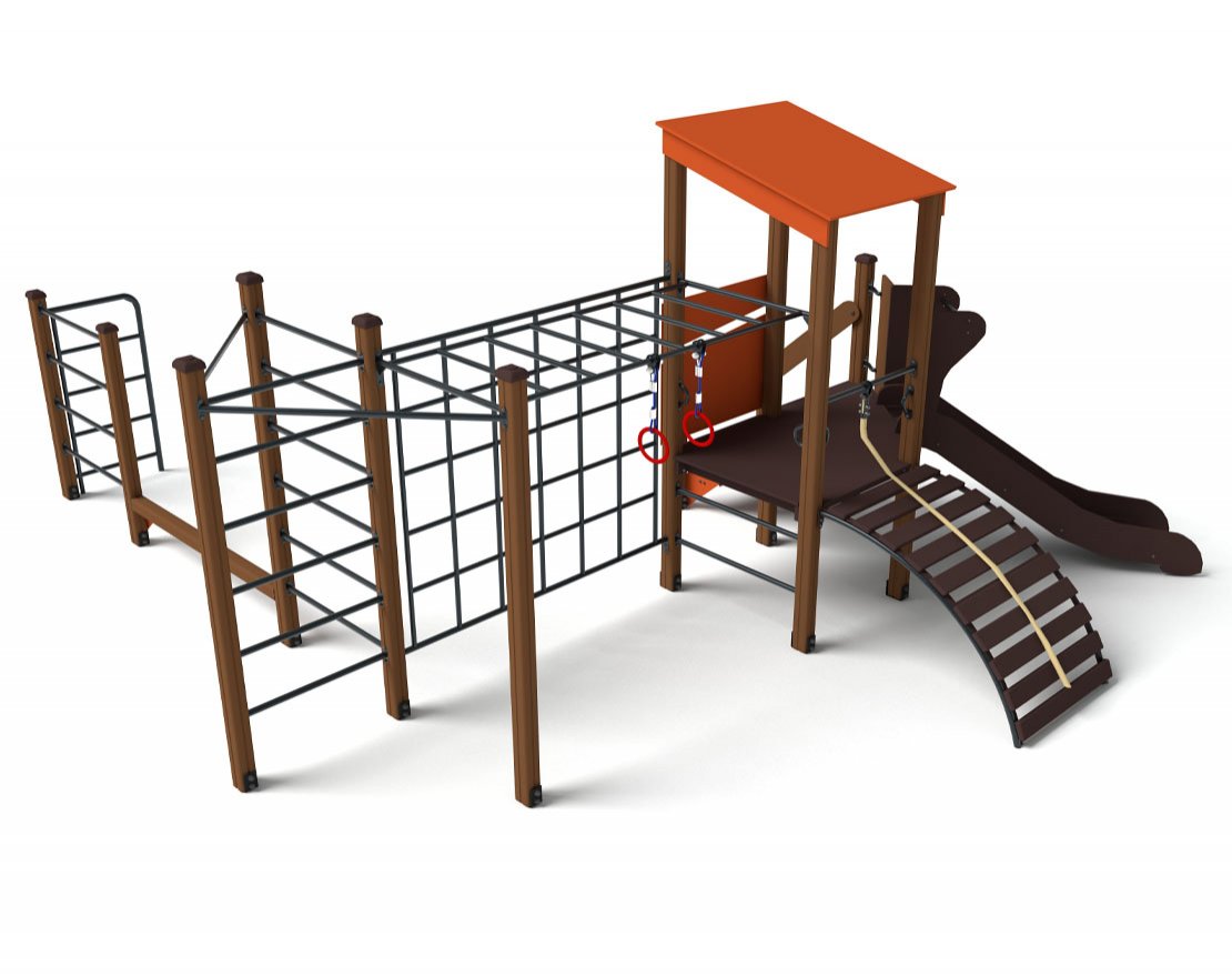 Игровой комплекс Геометрия металлический скат Н-900 ДИО 10215 - вид 2