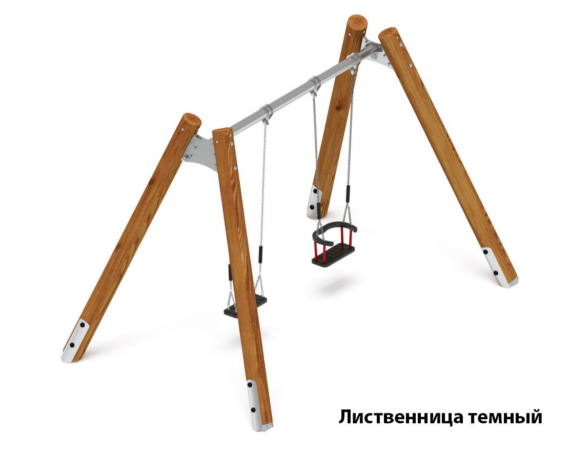 Качели Единство (лиственница) 8 - вид 1