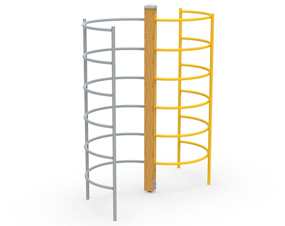 Уличный лаз-стенка Спираль 1 - вид 2