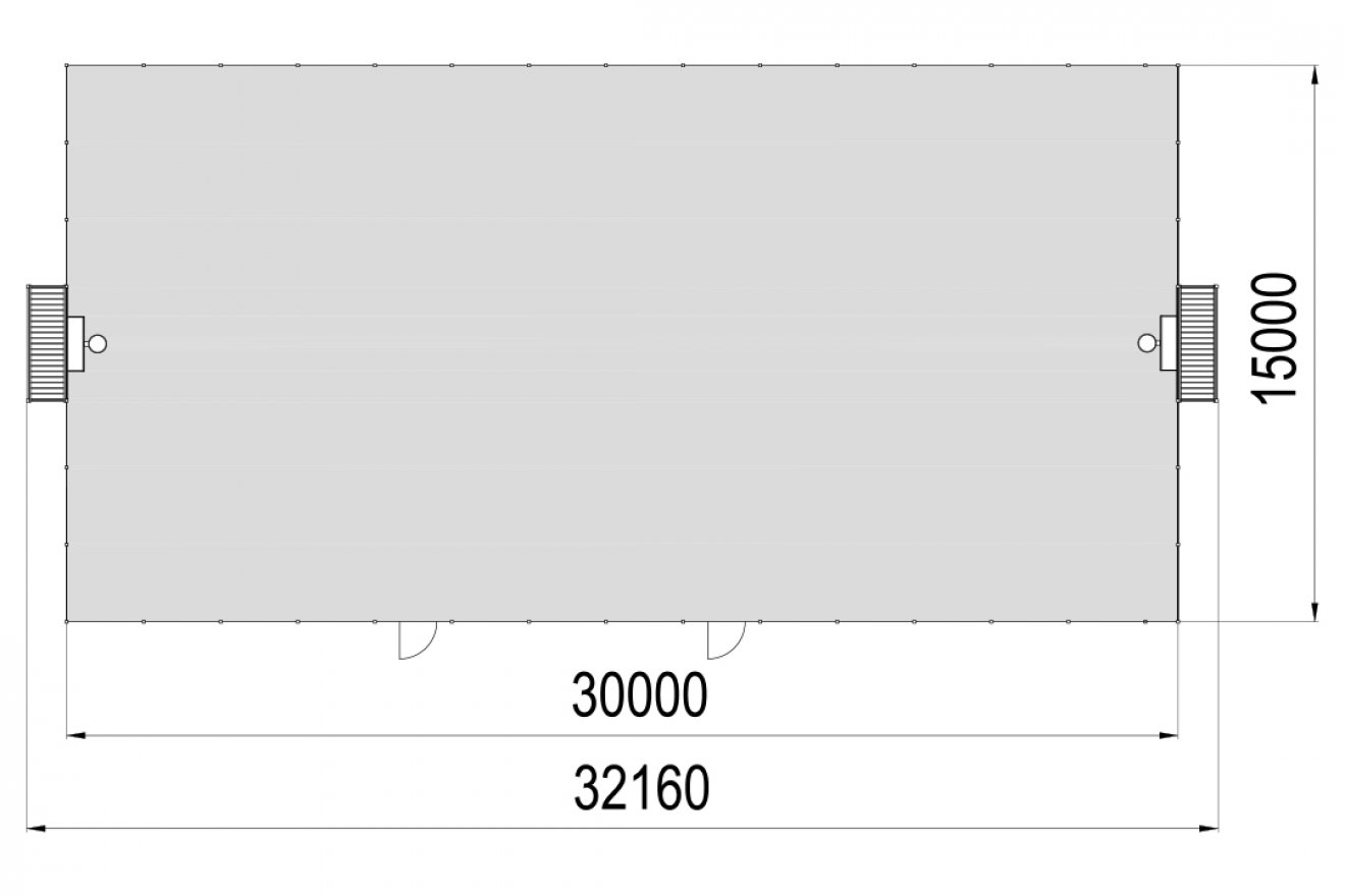 Универсальная спортивная площадка  УСП-1.1 / 30х15 м