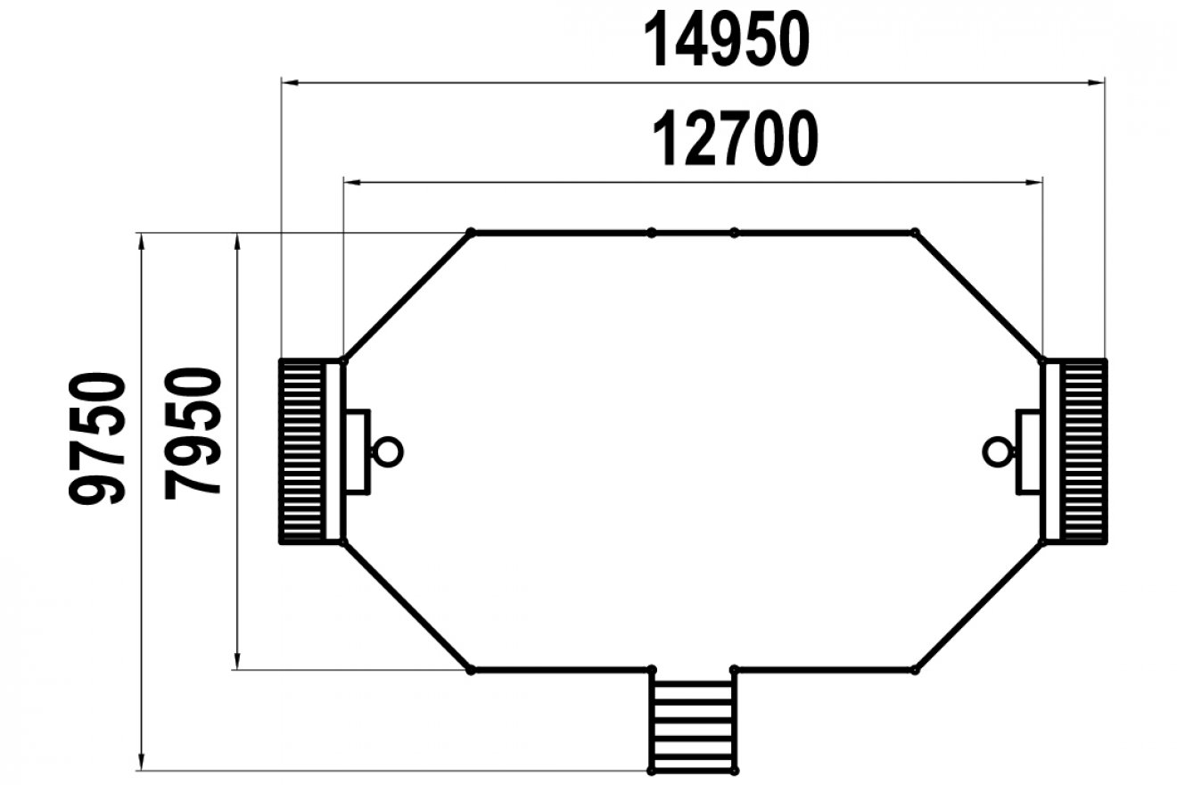 Площадка для мини футбола TORUDA Урбан 3 - вид 2
