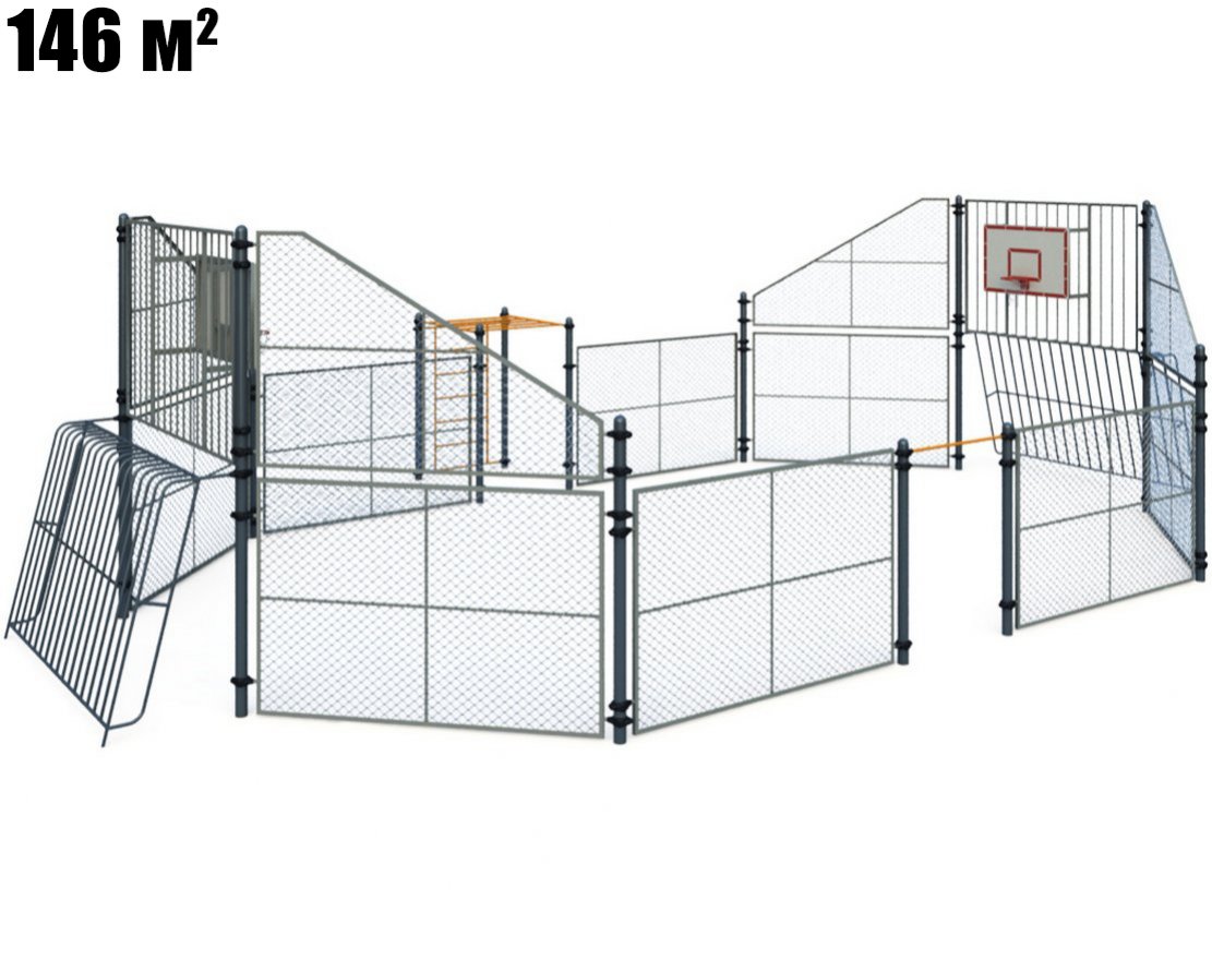 Площадка для мини футбола TORUDA Урбан 3 - вид 2