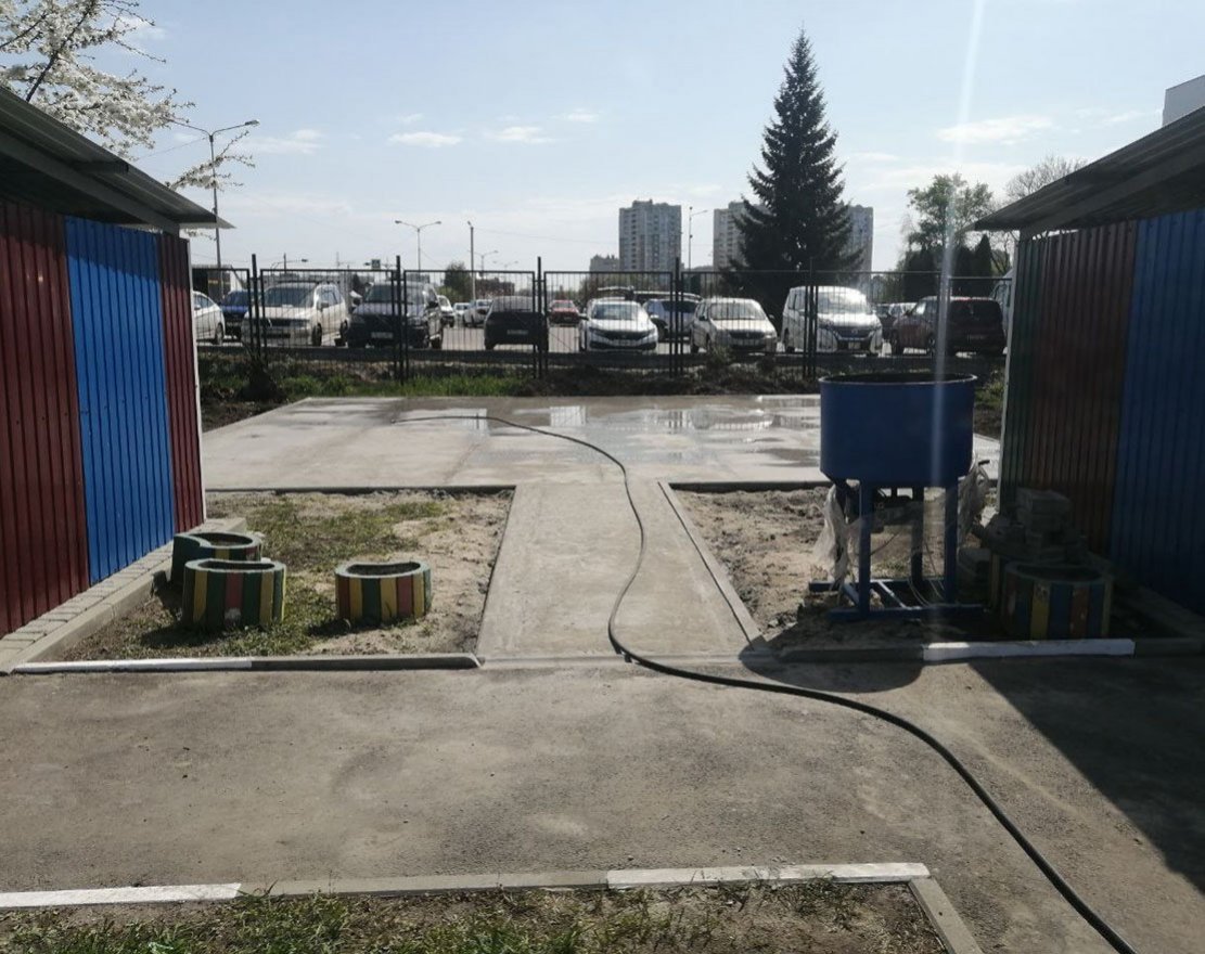 Подготовка твёрдого бетонного основания - вид 2