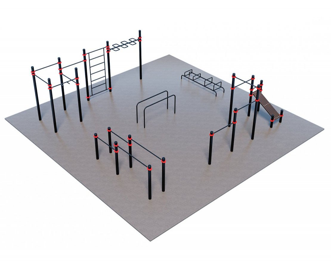 Оборудование для воркаута для Воркаут и ГТО 2-1 (10 x 10 м) - вид 1