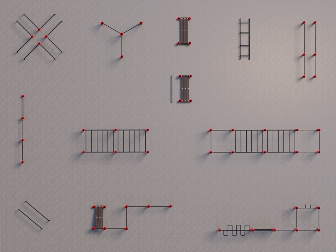 Оборудование для воркаута для Воркаут и ГТО 3-6 (20 x 15 м) - вид 2
