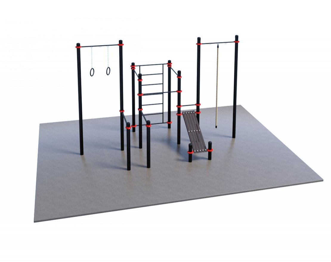 Оборудование для воркаута для коттеджа 1-4 PAW-47 (8 х 6 м) - вид 1