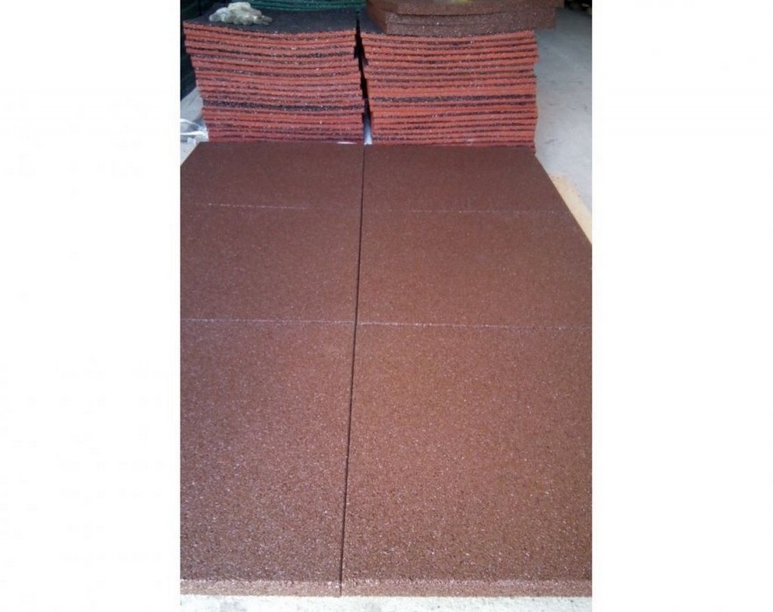 Резиновая плитка 500x500 (П) для сыпучей поверхности - вид 11