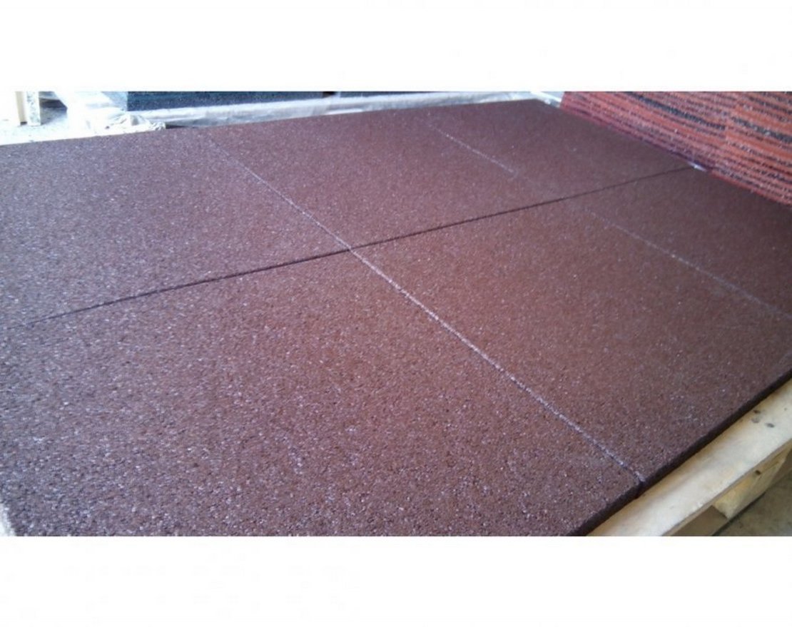 Резиновая плитка 500x500 (П) для сыпучей поверхности - вид 10