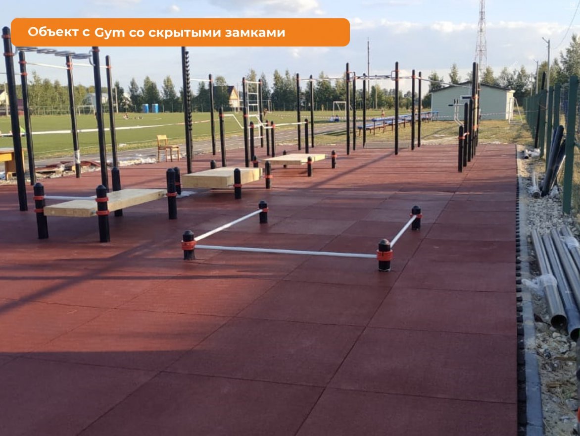 Резиновая плитка Gym 1000х1000 (20-60 мм) со скрытыми замками - вид 2