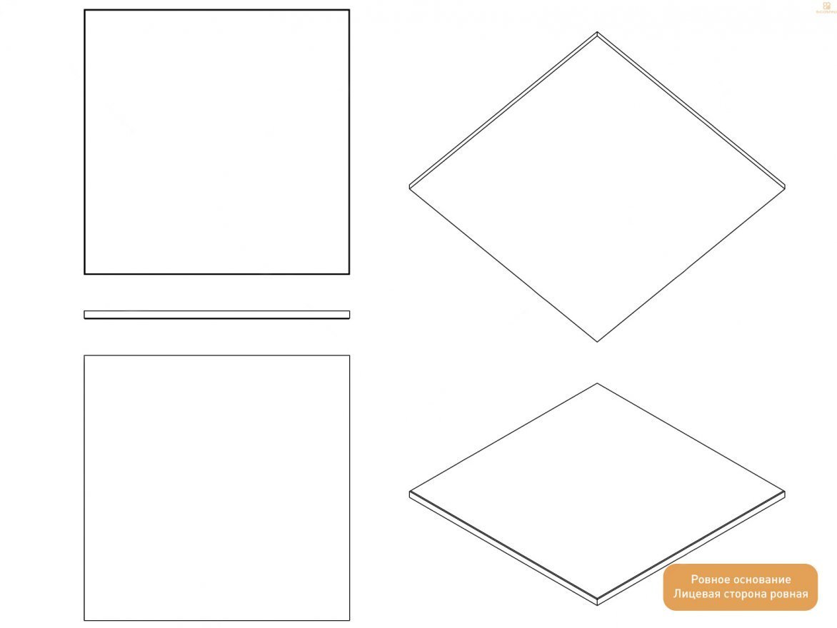 Резиновая плитка Gym 990х990 (15-30 мм) с ровным основанием - вид 2