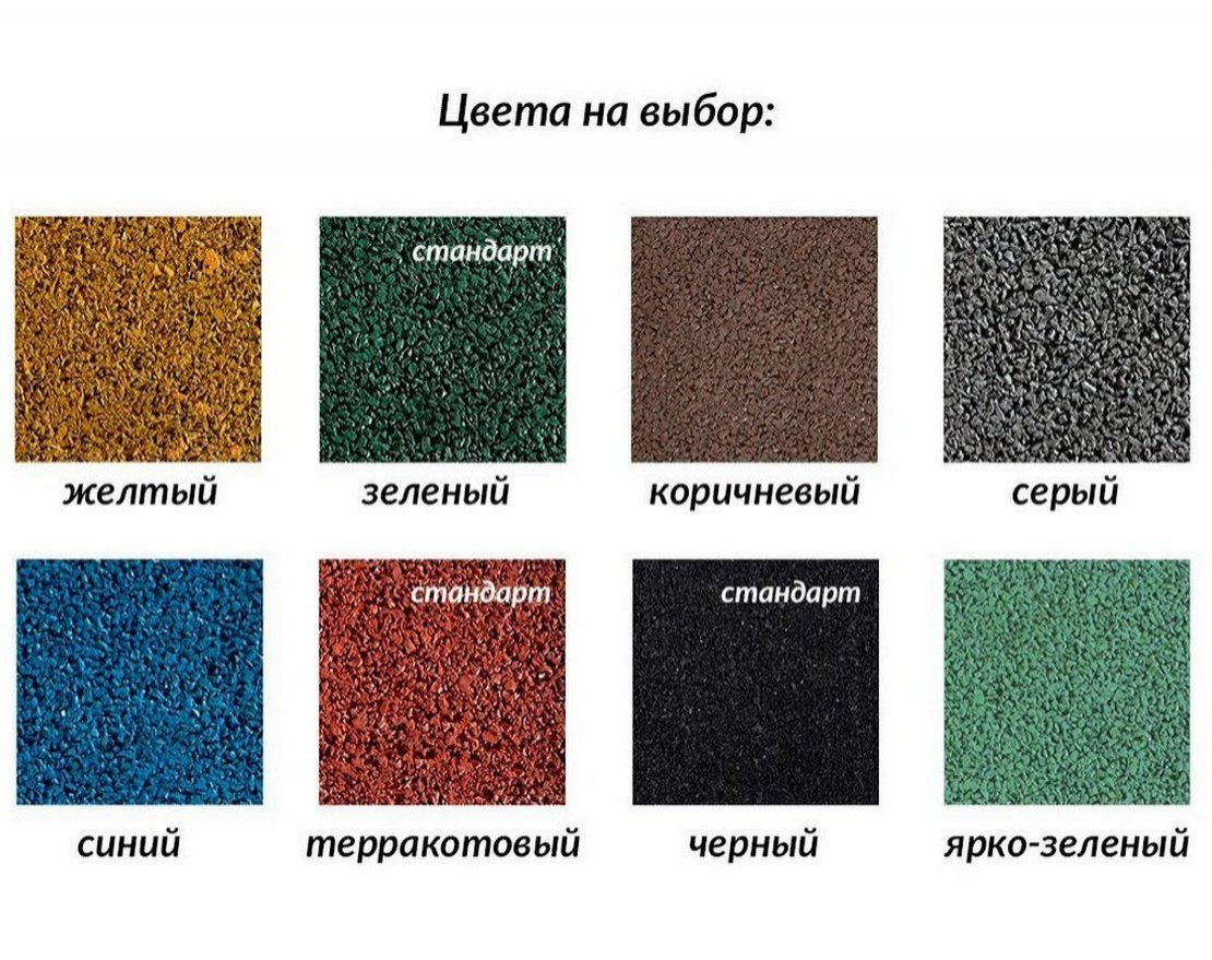 Резиновая плитка EcoStep Gym/Джим 500х500 (15-60 мм) с рельефным основанием - вид 8