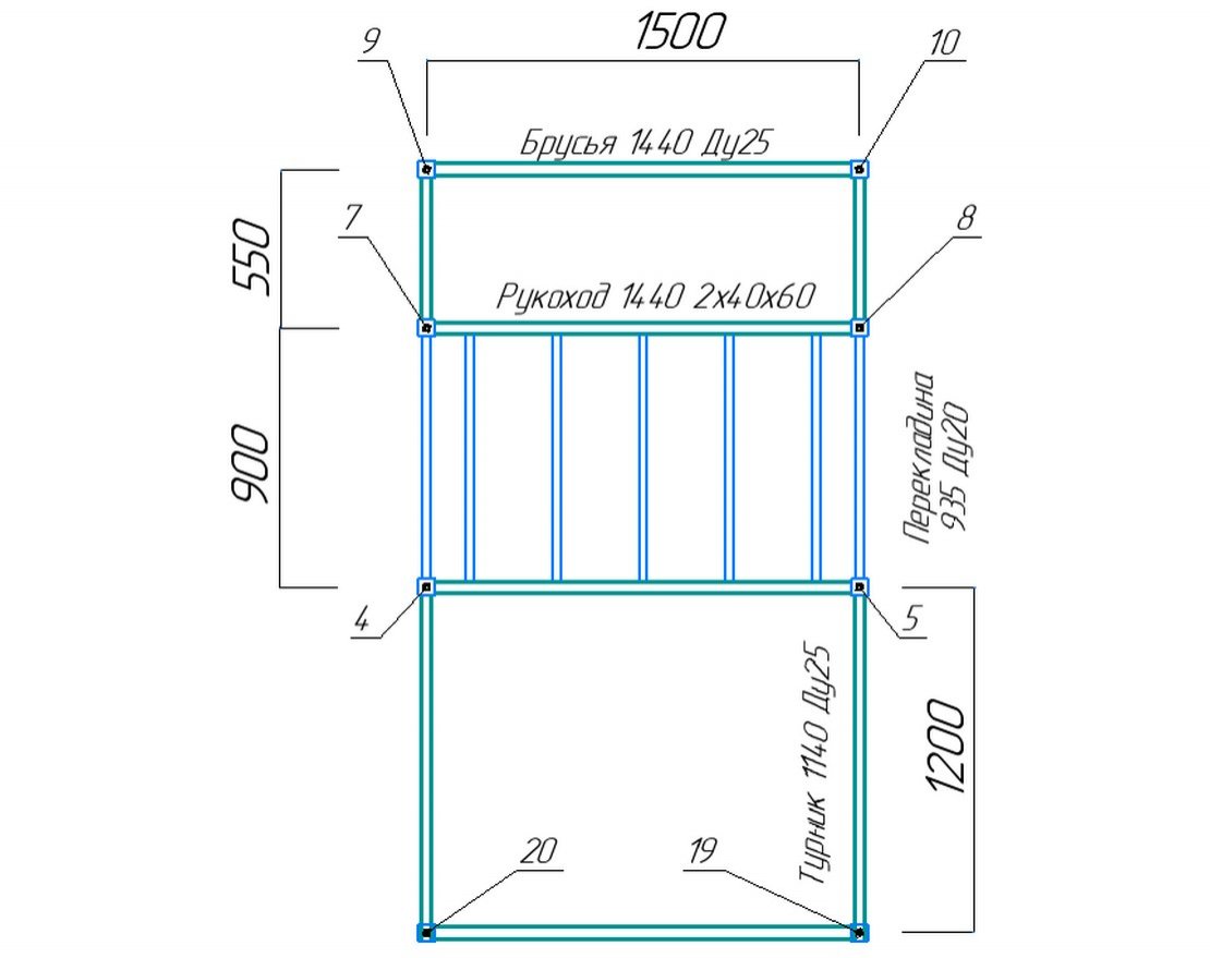 Спортивный комплекс Workout w08 - вид 2