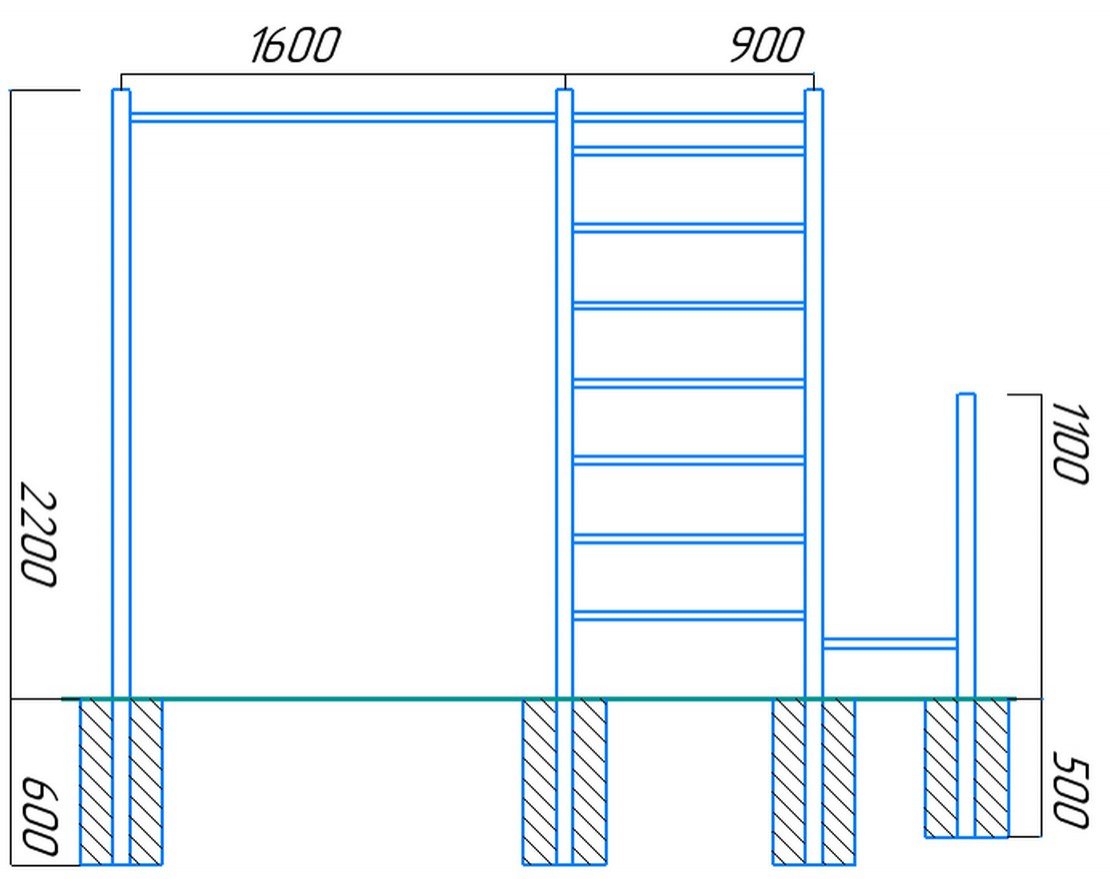 Спортивный комплекс  Workout w13 с гнездом 2
