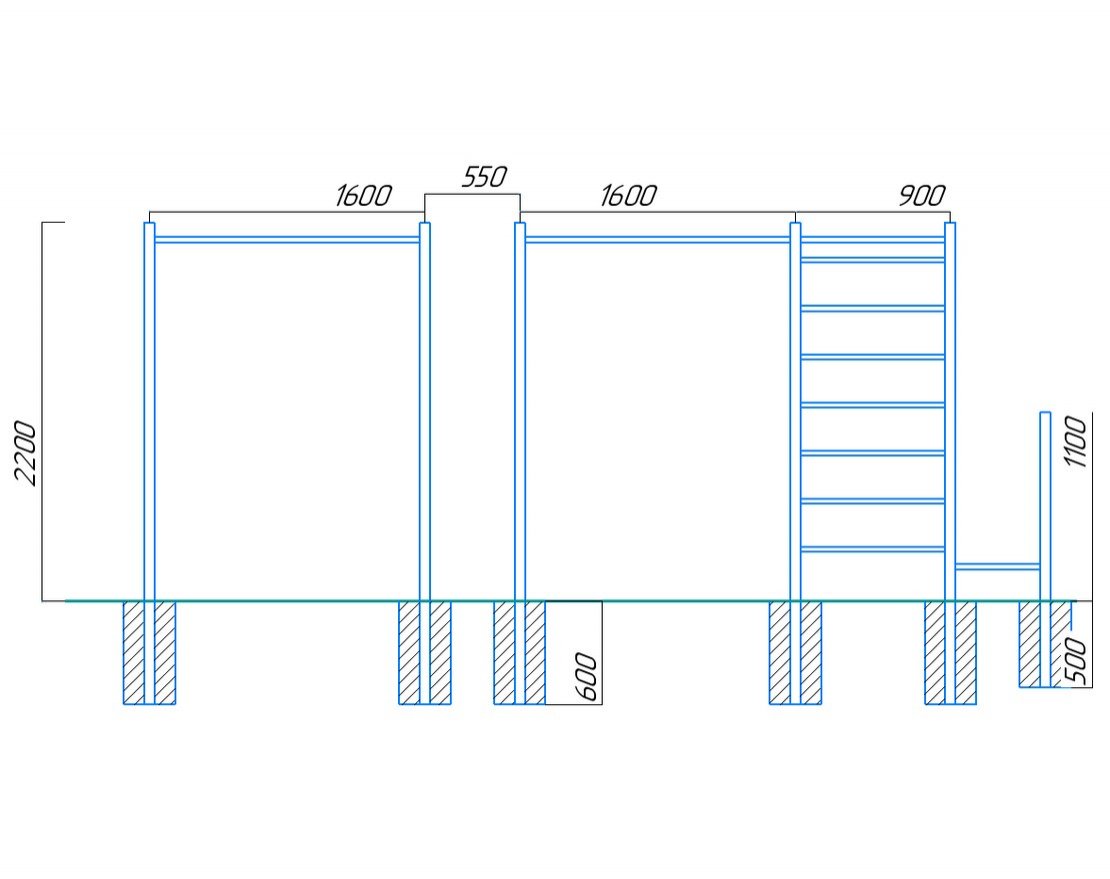 Спорткомплекс для улицы Workout w141 - вид 2