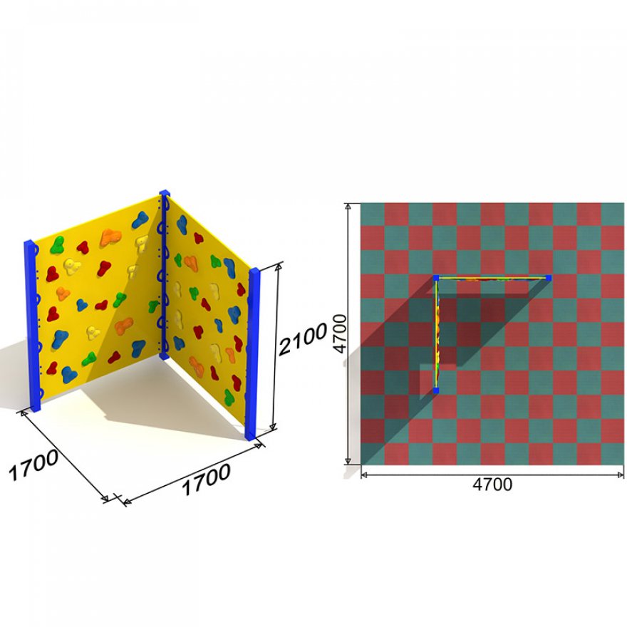Стенка Скалодром №2 BL - вид 2