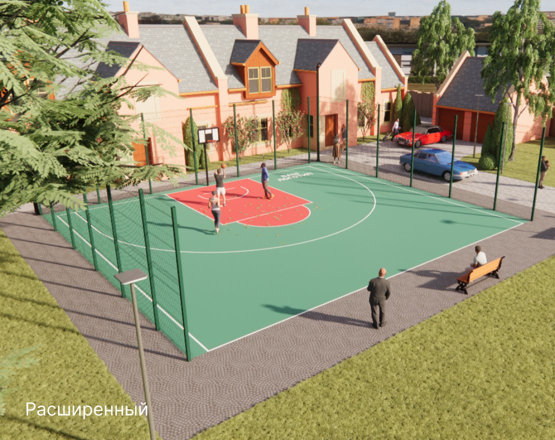 Стритбольная площадка TORUDA ST-1 (16х14,5, игровое поле 15х14) - вид 2