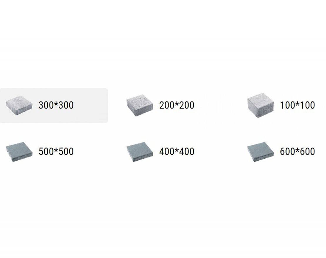 Тротуарная плитка Квадрат Стандарт (1 м2) с укладкой - вид 2