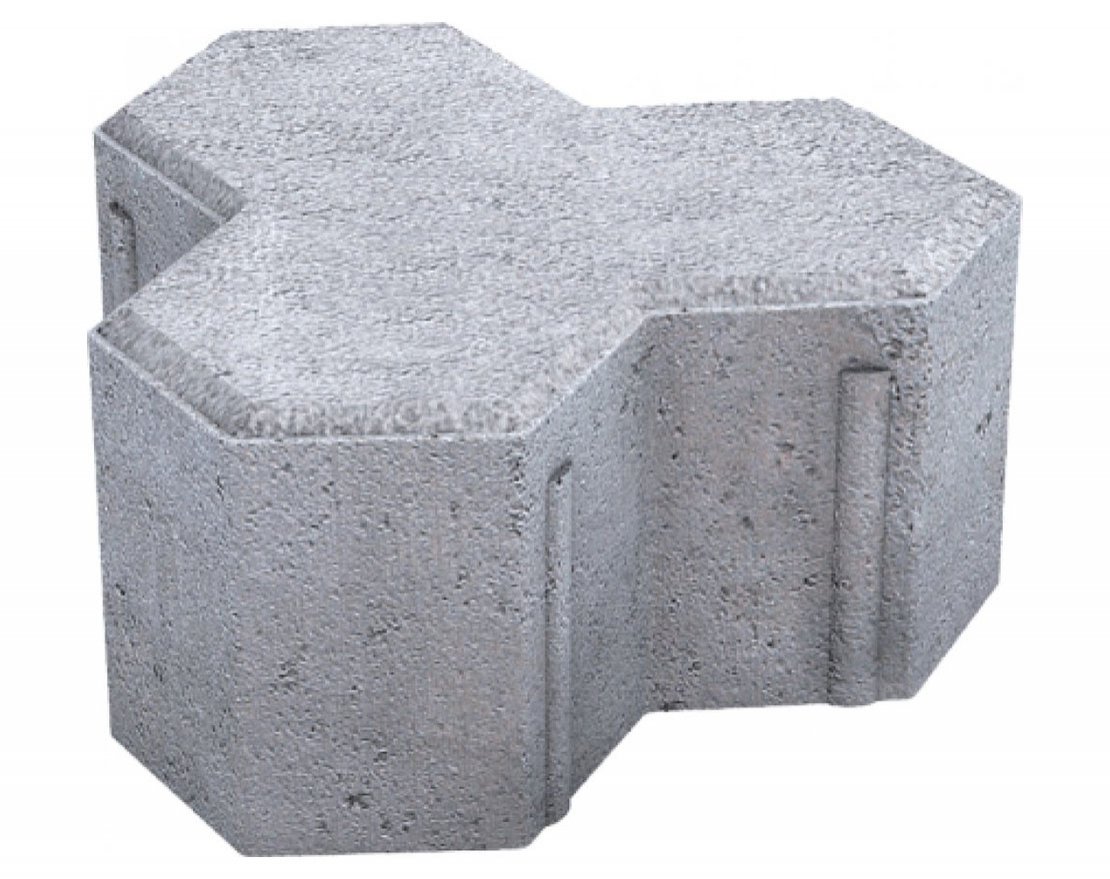 Тротуарная плитка Трилистник Стандарт (1 м2) с укладкой - вид 2