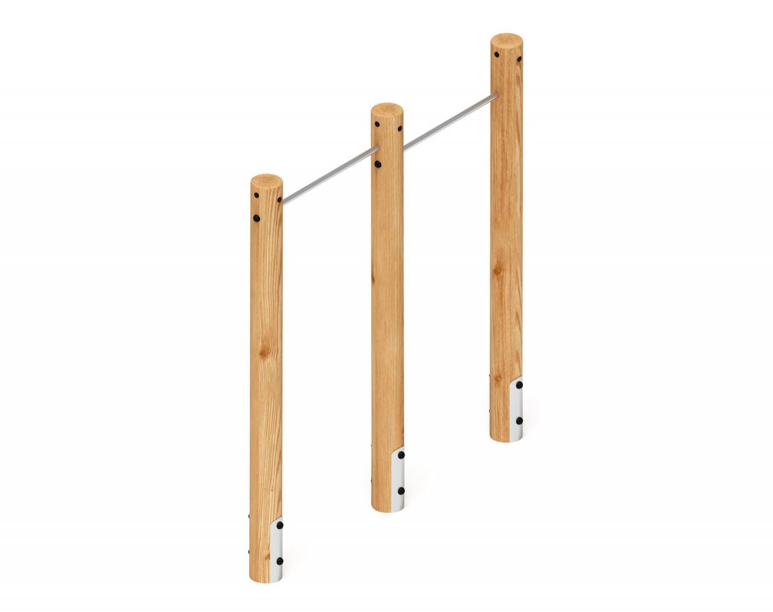 Двойной турник Выше и сильнее (лиственница) - вид 2