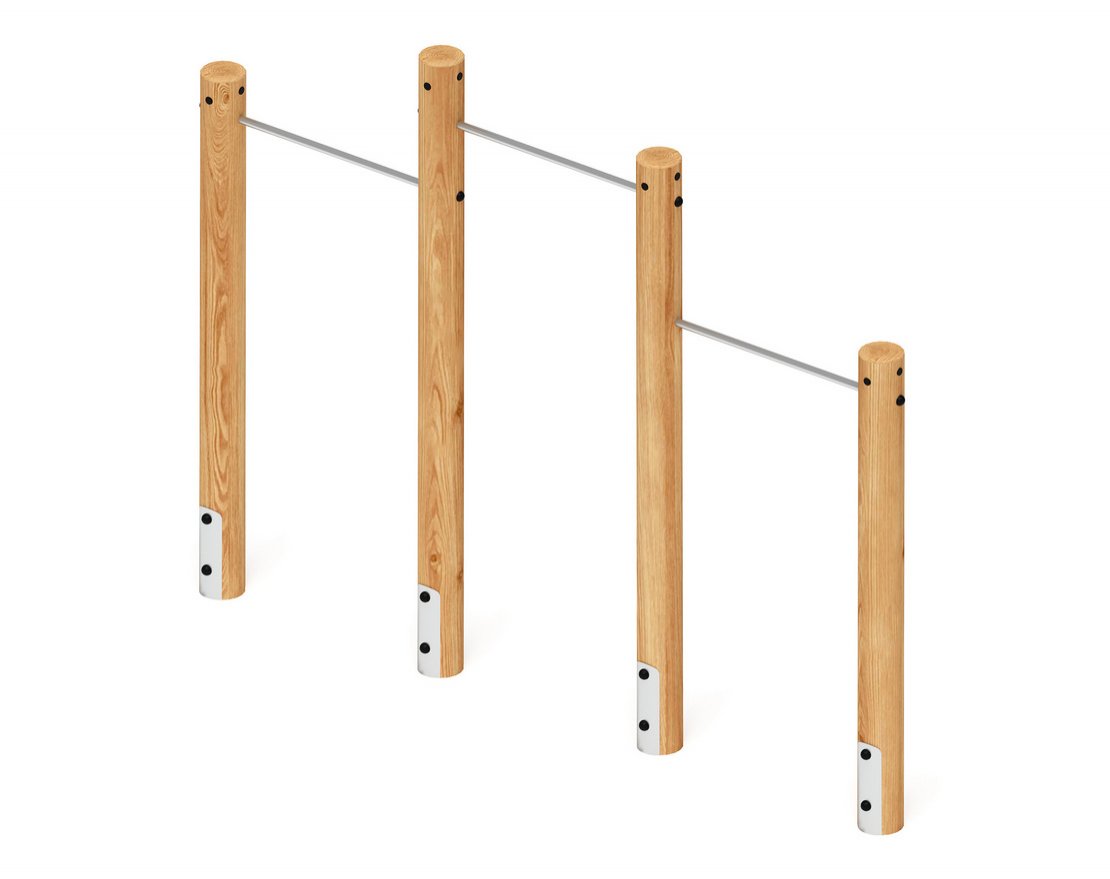 Тройной турник Лиственница Силач 1 - вид 2