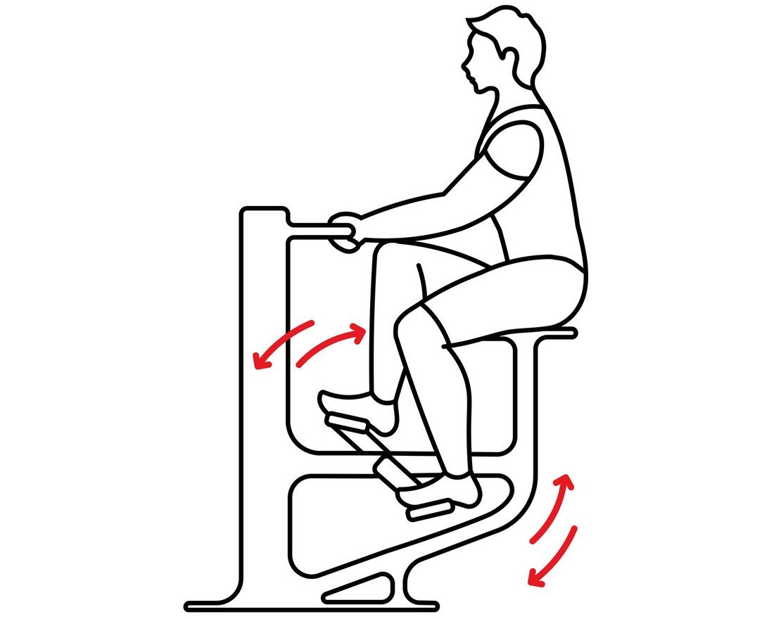 Уличный тренажер  УТН-04Г