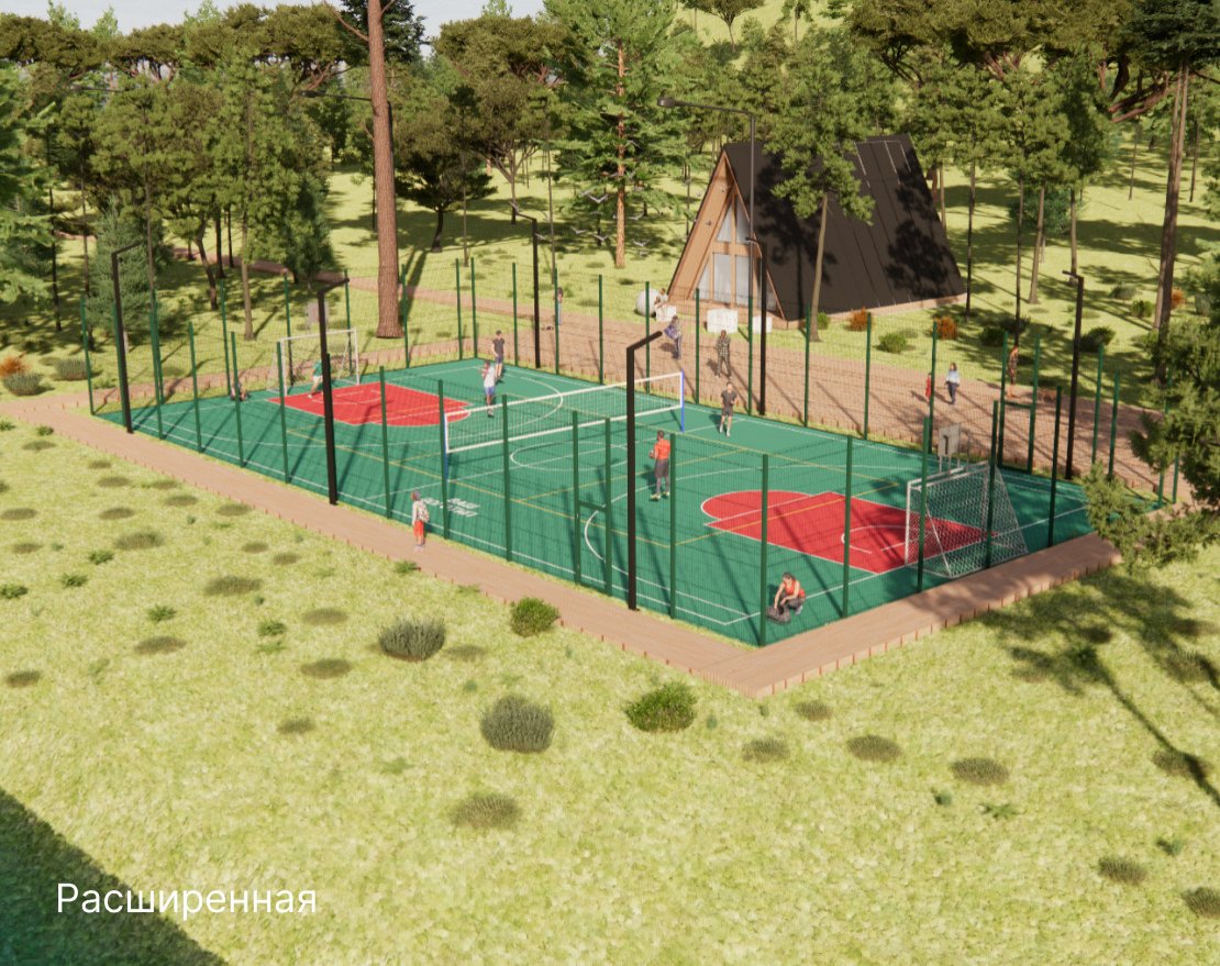 Универсальная спортивная площадка TORUDA SP-2 (31х16, игровое поле 28х15) - вид 2