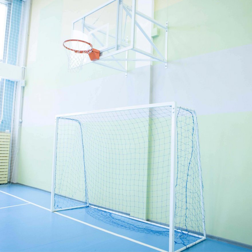 Ворота для мини-футбола гандбола, профиль 80х80 мм без сетки - вид 2